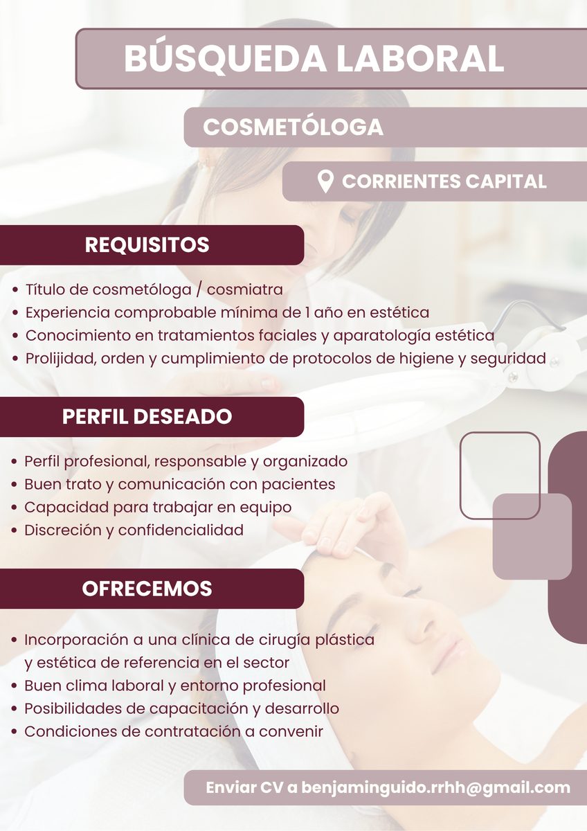 Profesional en Cosmetología/Cosmiatría