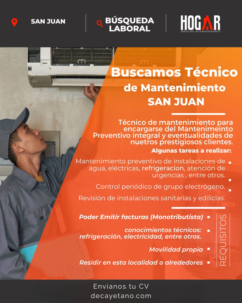 Tecnico de Mantenimiento